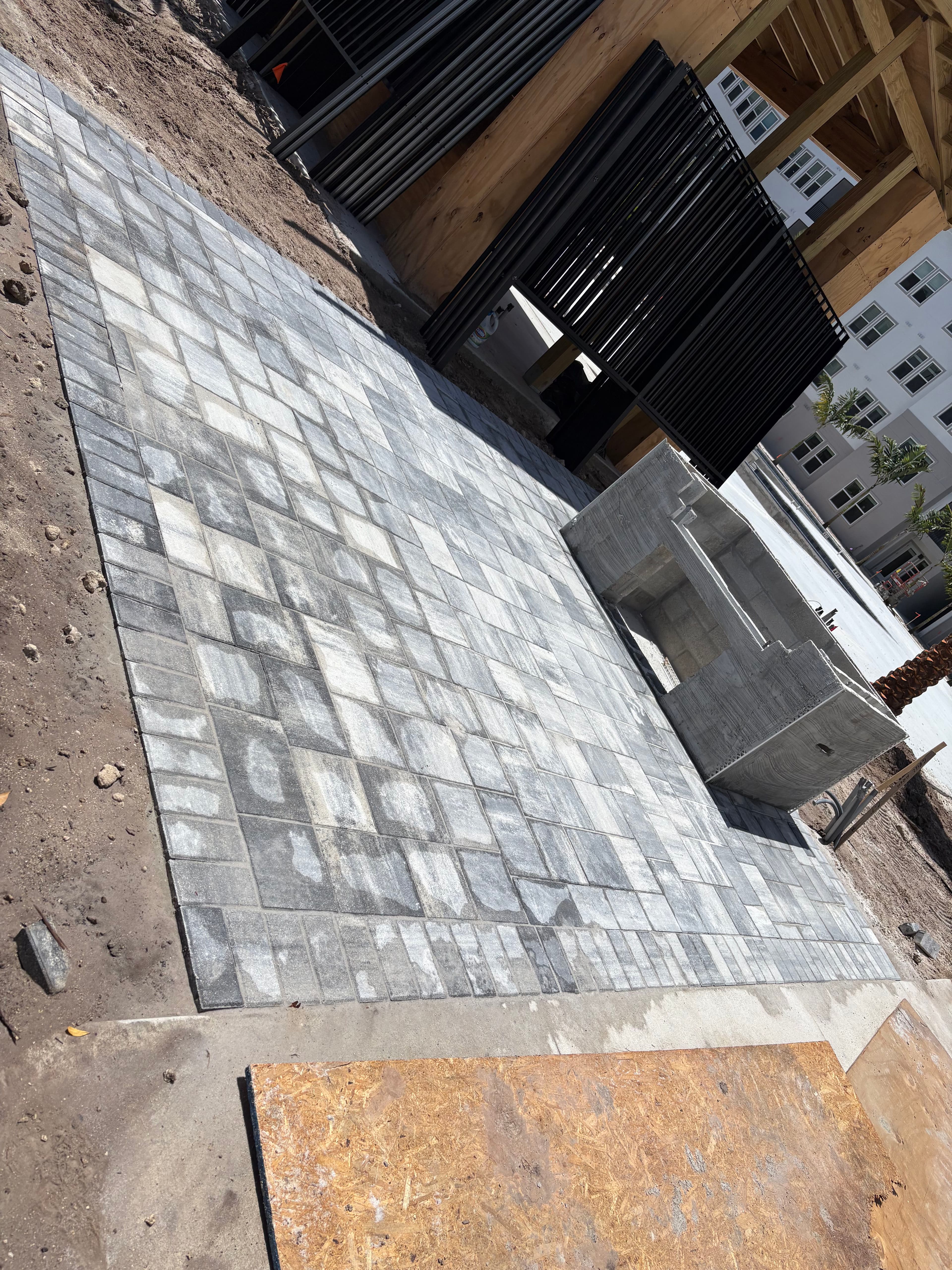 Project Grill Patio Paver Install for a Naples Contractor image