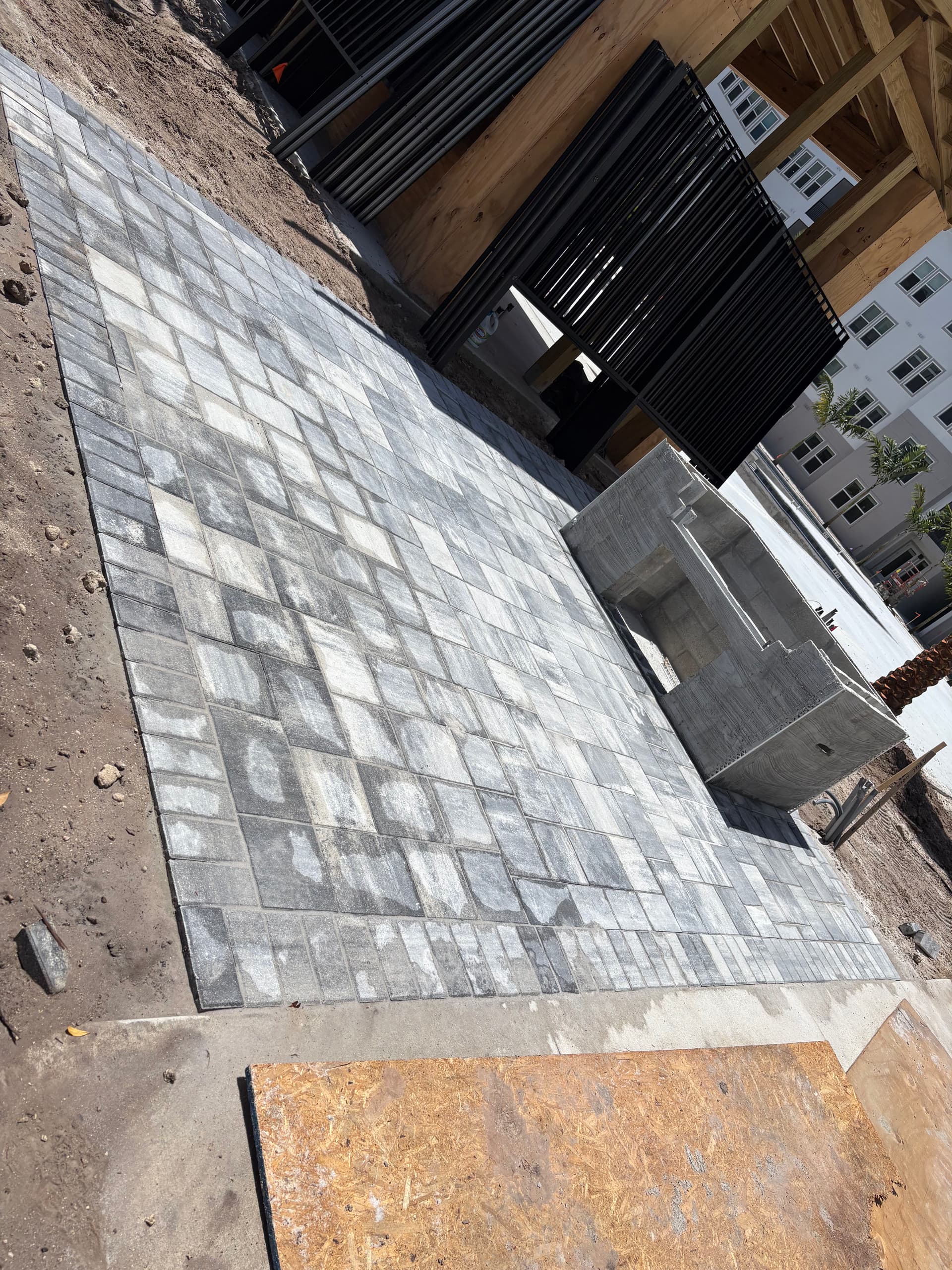 Grill Patio Paver Install for a Naples Contractor image