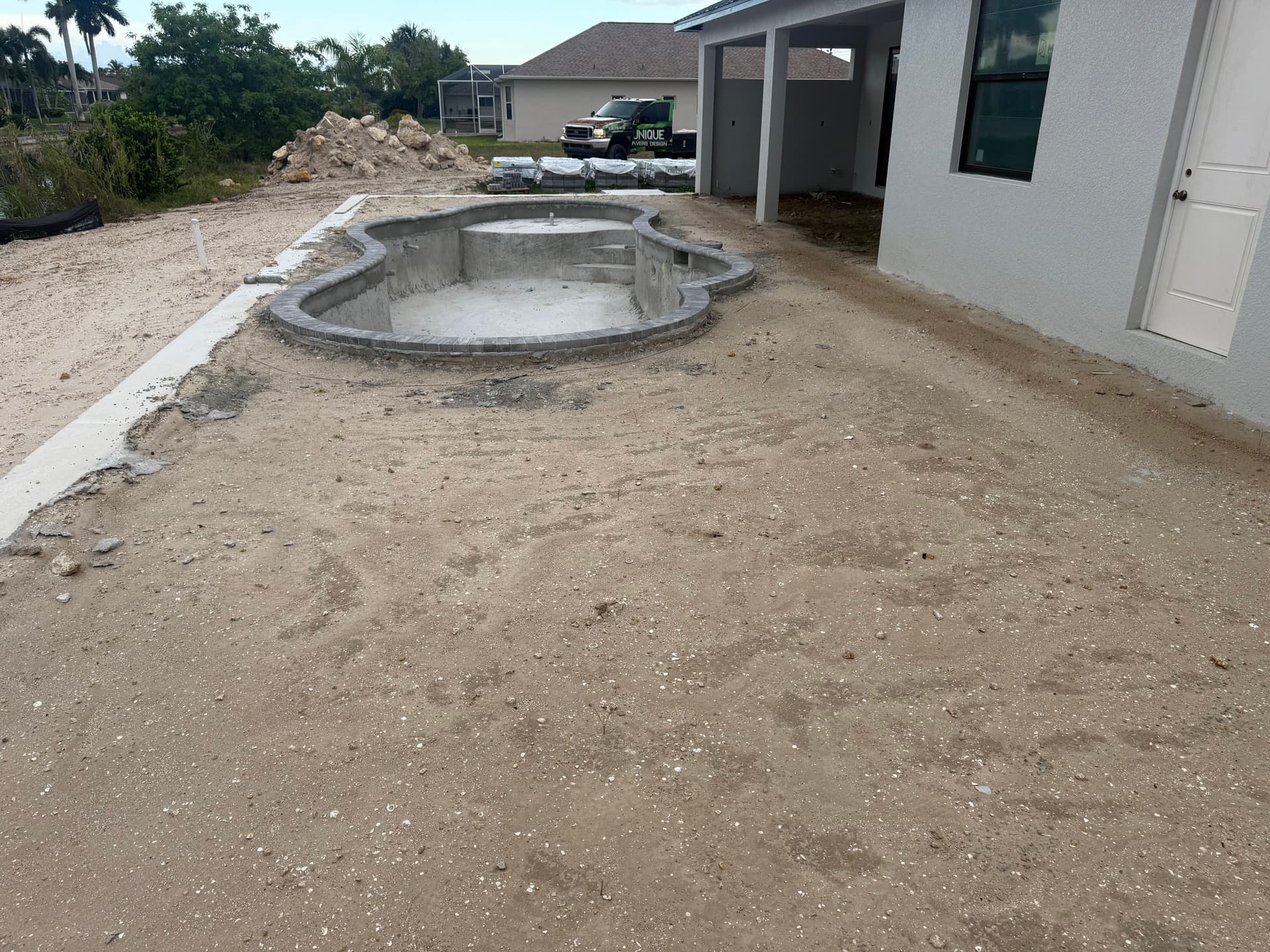 Paver Pool Deck Build Just Getting Started image
