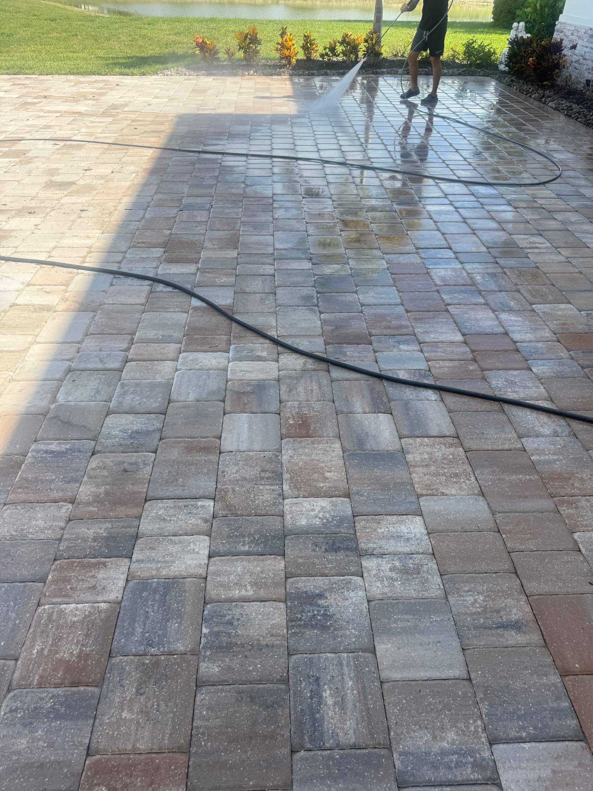 Paver Pressure Washing Done Right Before Sealing image